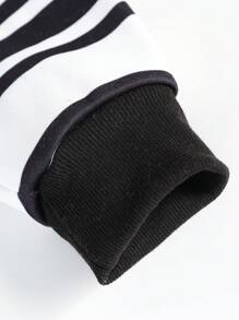 SHEIN Conjunto de 2 peças com Top Polo Listrada Formal + Calça Cargo para Meninos, Conjunto de Outono/Inverno na Moda para Meninos