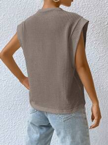 SHEIN Essnce Camiseta sin mangas de tirantes anchos en unicolor casual de verano