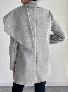 SHEIN Clasi Women's Capelet Collar Blend Blazer Fall Cloth For Women