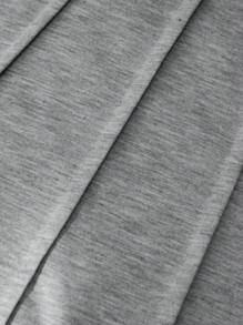 EMERY ROSE 女士宽松休闲长袖圆领针织运动衫，舒适秋冬季 - 灰色 - 查看 6