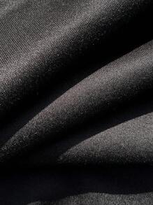 SHEIN Tween-Mädchen Sweatshirt in Strickoptik mit lockerem Schnitt, Rundhalsausschnitt und Buchstaben Aufdruck, einfarbig