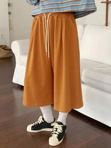 DAZY Pantalon de jogging ample à taille élastique pour femmes - Kaki - Voir 4