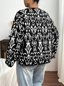 SHEIN Frenchy Veste d'hiver grande taille, décontractée et à la mode pour un port quotidien