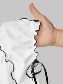 SHEIN MOD Top De Tirantes Decorado Con Borde De Bloque De Color Y Lazo