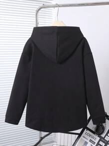 Teenager Casual Mid-Length Fleece Jacket - Multicolor - View 2