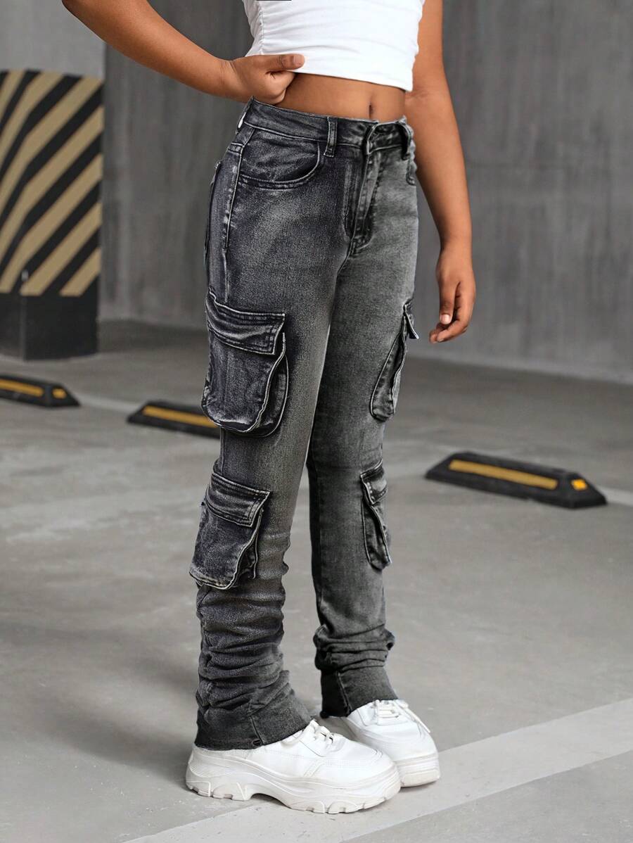 Pantalon Noir Fille - Rentrée Scolaire - Taille 7-8 Ans - Très Bon état