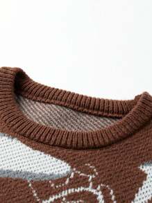 Manfinity Hypemode 1pc Men's Minimalist Casual Sweater, For Daily Wear
