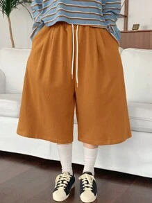 DAZY Pantalon de jogging ample à taille élastique pour femmes - Kaki - Voir 3