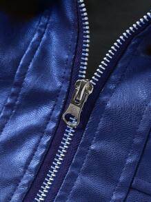 Manfinity LEGND Chaqueta para hombre con bolsillo con solapa y cremallera delantera, con corte holgado