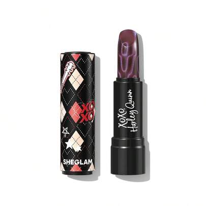 Harley Quinn X SHEGLAM Thrill Seeker 컬러 체인징 립스틱-Funhouse Natural Lipstick 체인저블 컬러 모이스처라이징 립밤 립 메이크업 브랜드 뷰티 메이크업 화장품 여성과 소녀를 위한 완벽한 여름 봄 이상적인 Y2K 화려한 패션 생일 어머니의 날 기프트 파티 준비 완료 최고 색상