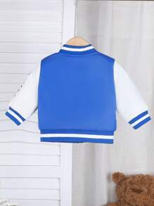 Baby Girls Fashionable Bomber Jacket Coat Baseball Jacket, For Autumn Winter
