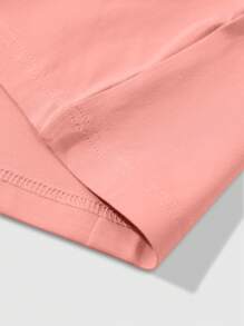 Manfinity EMRG Men's Slogan & Bear Graphic Print Round Neck Short Sleeve Casual T-Shirt - Pink - View 3