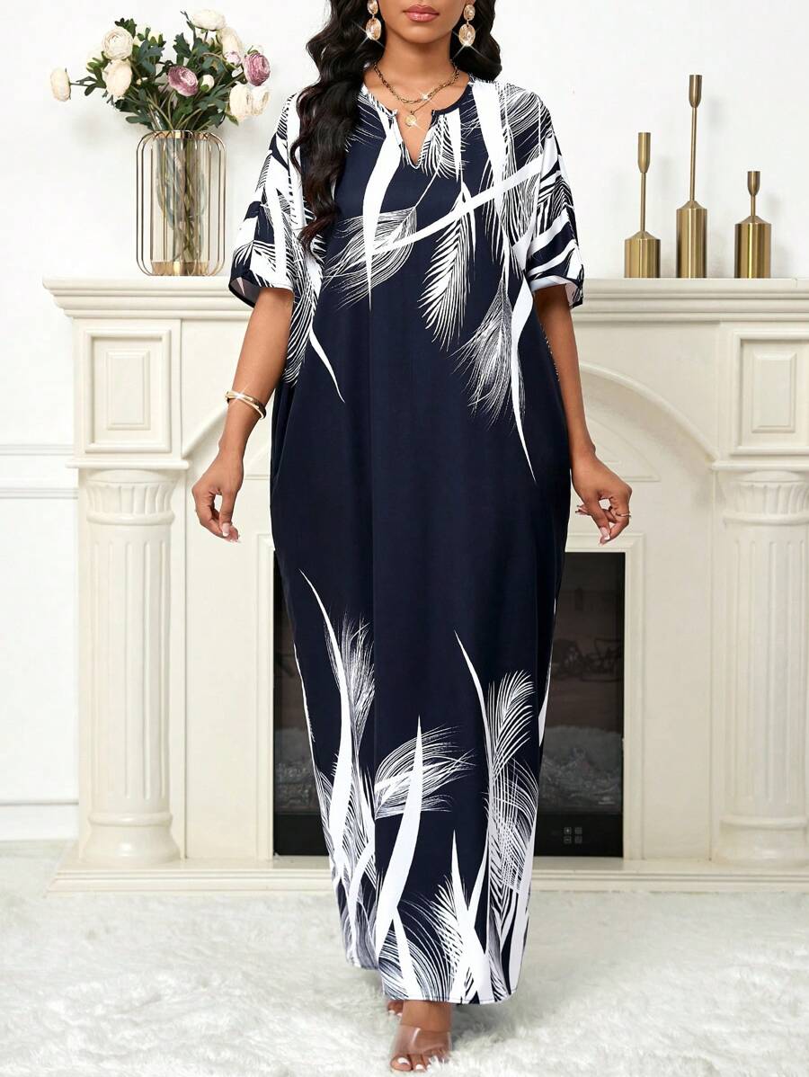 SHEIN Lady Vestidos Elegantes para Senhoras para Festa no Escritório, Primavera, Verão, Outono e Inverno, Ano Novo - Multicolorido - Visão 1