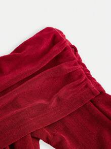 SHEIN Girlism Teen Girls Burgundy Volane Volanat Trim Rochie Bodycon Party Pentru Teen Girl, Rochie de Crăciun