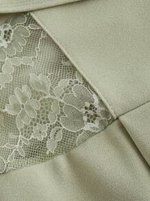 SHEIN MOD 夏季垂坠领黑色连体裤、复古蕾丝镂空、阔腿连体裤、婚礼女士连体裤、秋冬连体裤、教师服装、老款连体裤、商务休闲连体裤、早午餐连体裤、外出连体裤、正式连体裤