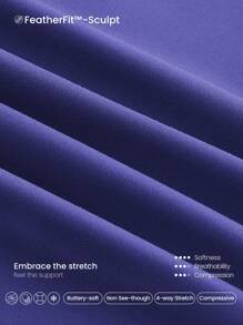 GLOWMODE FeatherFit™-Sculpt Cutout Racerback Sports Bra Tank Top Medium Impact Jogging Running Training Removable Cups - Violet Purple - View 4