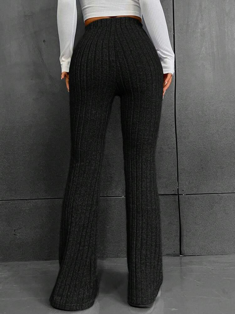 High Waist Flare Leg Pants