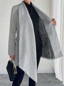 SHEIN Clasi Women's Capelet Collar Blend Blazer Fall Cloth For Women