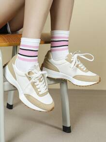 CUCCOO EASI Women's Fashion Comfortable Platform Casual Sneakers For Christmas And New Year Holiday Vibe Fall And Winter