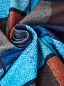 SHEIN 2pcs College Style Ribbed Knit Top & Plaid Mini Skirt Set For Girls - Multicolor - View 5