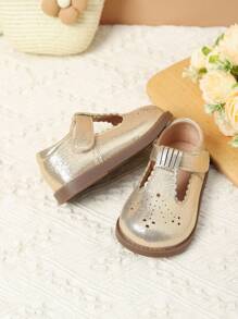 Dziewczęce, śliczne i stylowe, płaskie buty Hollow, wiosna/jesień