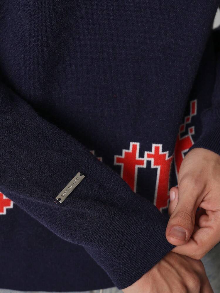 Maglione con grafica da gioco in stile pixel retrò