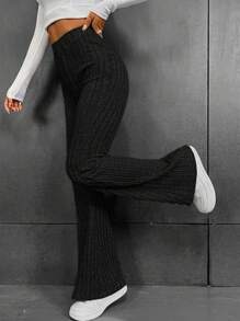 SHEIN EZwear Schlaghose mit hoher Taille,