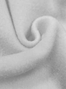 INAWLY 1 件女式拼色立领长袖字母印花休闲运动衫