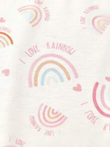 Cozy Pixies 1pc Baby Stroller Rainbow Print Cover, Sun-Proof, Dust-Proof, Windproof, Warm Carriage Accessory - Multicolor - View 4