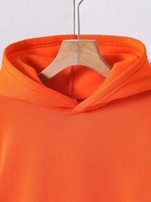 SHEIN Teenager (Male) Casual Minimalist Fashionable Hoodie Sweatshirt For Everyday Wear