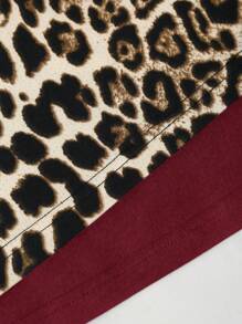 SHEIN Unity 豹纹露背紧身连衣裙迷你短款女装 - 彩色 - 查看 5