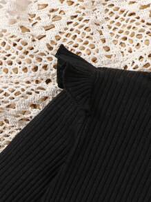 Set casual da 2 pezzi per neonate, composto da maglietta a maniche lunghe con collo rotondo con stampa di lettere e margherite, e pantaloni, per l'autunno