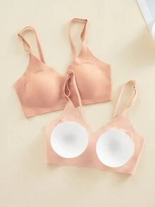 Shein Underwear&Sleepwear Basics 5 sztuk/zestaw biustonoszy damskich bez fiszbin (bez fiszbin) Zestaw biustonoszy