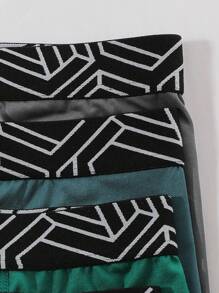 6 件装字母提花青少年平角内裤 - 彩色 - 查看 6