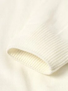 EURMUSE Men Solid White Turtle Neck Regular Sweater - White - View 5