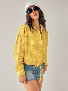 Forever 21 Women Pullover Top With Drawstring Hem