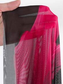 Swim Oasis 大码女式连体花卉印花泳衣，夏季海滩 - 彩色 - 查看 8