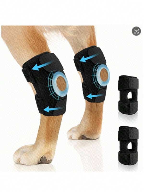 PETSIN 1pc Dog Knee Brace Capa protetora, suporte de fixação de fratura de perna de cachorro, cinta de suporte de perna dianteira/traseira para animais de estimação