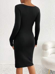 SHEIN Nursing Top With V-Neck, Minimalist & Fashionable For Casual Everyday Wear