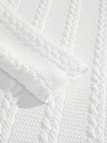 Manfinity VCAY 2pcs/Set Men Knitted Casual Round Neck Long Sleeve T-Shirt Set, Suitable For Autumn - White - View 4