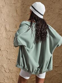 VARSITIE Cold Weather Clothes Loose Casual Long Sleeves Women Sports Jackets