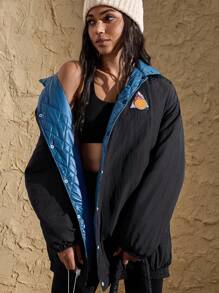 VARSITIE Reversible Long Sleeves With Loose Fit And Long Cuffs Women Winter Coats