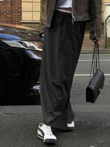 DAZY Women's Straight A-Line Casual/Office Skirt,Pencil Skirt - Grey - View 5