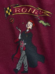 HARRY POTTER X SHEIN 3pcs/Set Tween Girl Apricot, Pink, Red Harry, Hermione, Ron Cartoon Print Comfortable Underwear - Multicolor - View 7