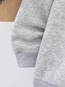 Conjuntos de roupas para meninos pré-adolescentes - Inclui moletom com capuz e zíper com estampa de letras, camiseta básica e calças de cor sólida para o primeiro dia de aula