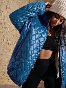 VARSITIE Reversible Long Sleeves With Loose Fit And Long Cuffs Women Winter Coats