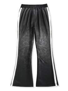 Manfinity EMRG Men's Casual Washed Cross Print Drawstring Waist Sweatpants