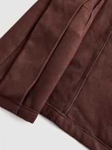 Firerie 女士优雅别致纯色咖啡色系带西装外套 - 咖啡棕 - 查看 10
