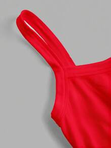 Slaydiva Short Plain Sexy Cami Top For Women, Versatile Casual Spring/Summer