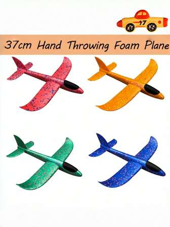 48CM Hand Thrown Foam Airplane Glider Novel Flying Toy Multicolor Outdoor Fun Sports Game Party Favor Activity Camping Beach Park Summer Toy Gifts For Teens Adults